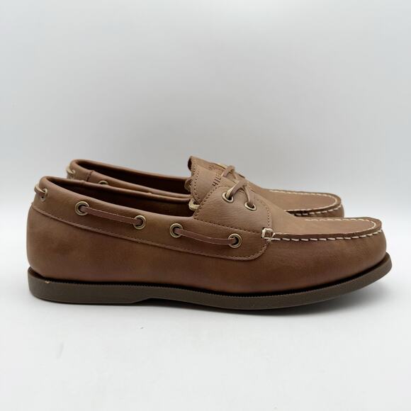 Tommy Hilfiger Men Brazen Two Eye Moc Toe Boat Shoe US 9 EU 42 Brown NIB - Picture 3 of 12